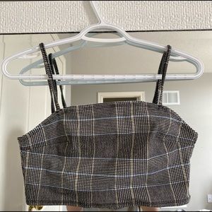PLAID CROP TOP